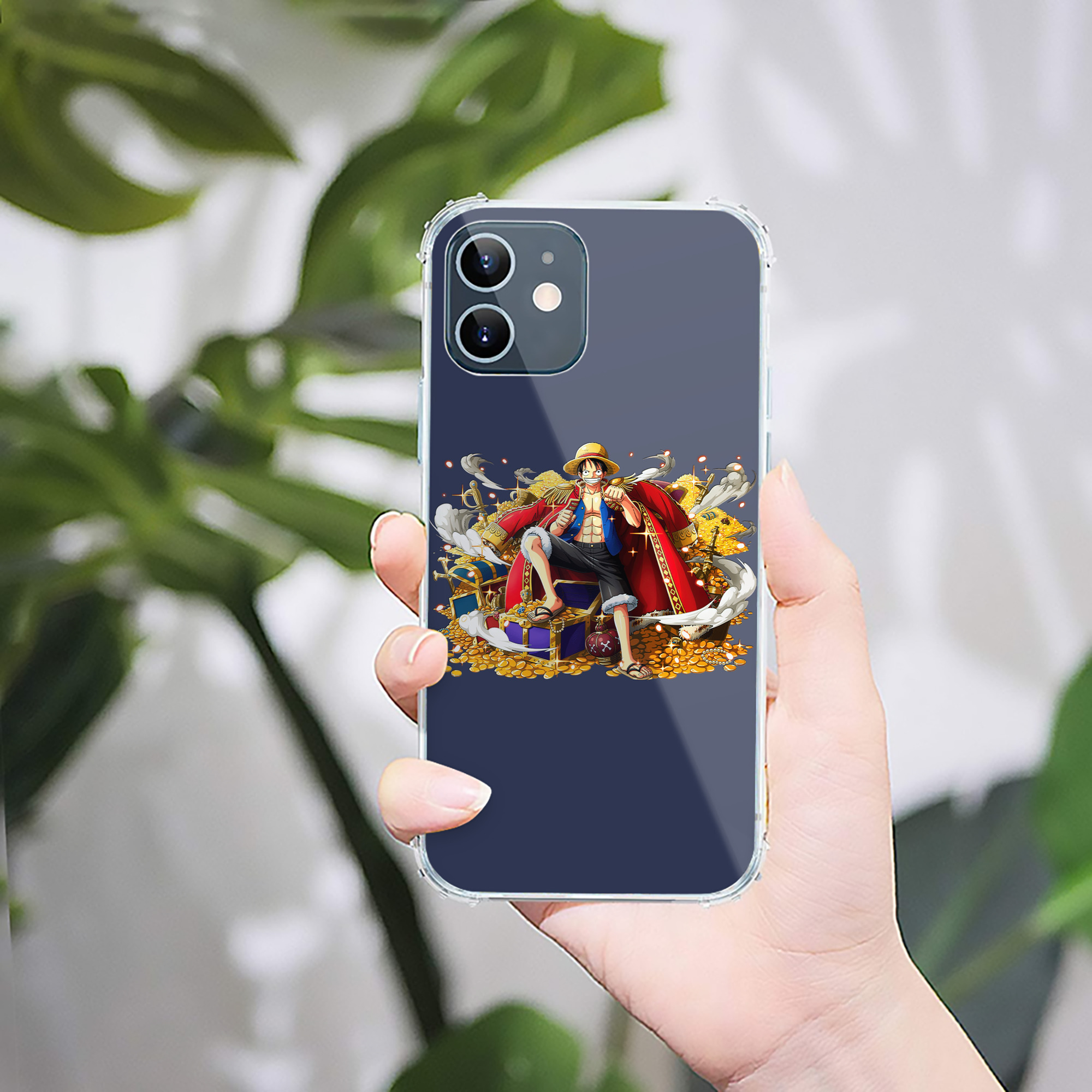 （画像用） ワンピース モンキー・D・ルフィ ONE PIECE Monkey D. Luffy 【iPhone 12シリーズ対応】透明スマホケース（クリアソフトケース）